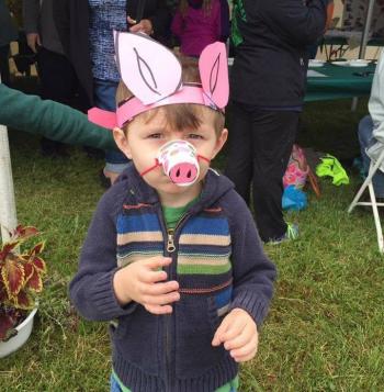 little boy in a costume at 2019 Agri-Palooza