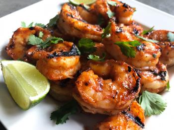 plate of shrimp