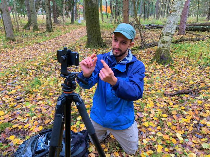 filming Nature Detectives in Letchworth State Park