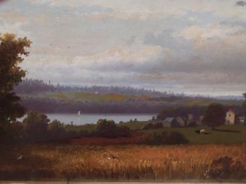 Scene of Silver Lake by Wyoming County artist Lemuel Maynard Wiles