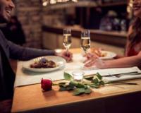 couple dining at restaurant