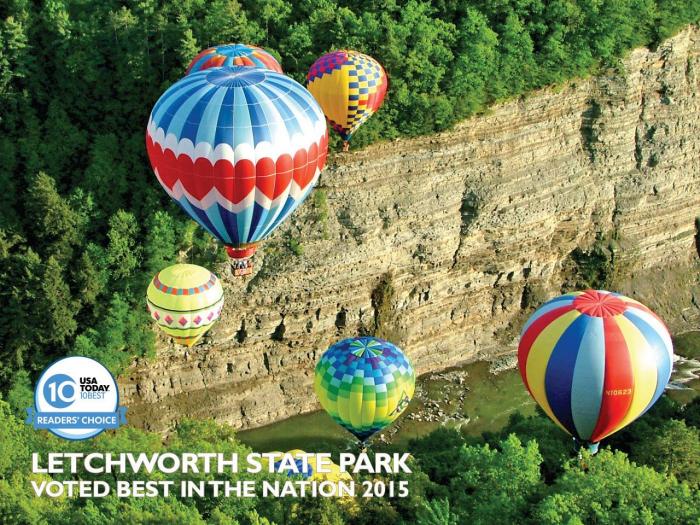 hot air balloons in Letchworth State Park