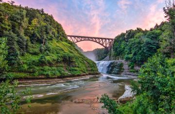 Genesee Arch Bridge & Upper Falls - Photo by Christy Hibsch