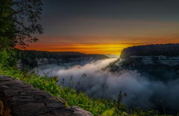 Sunrise at Letchworth State Park - Photo by Ace Photography